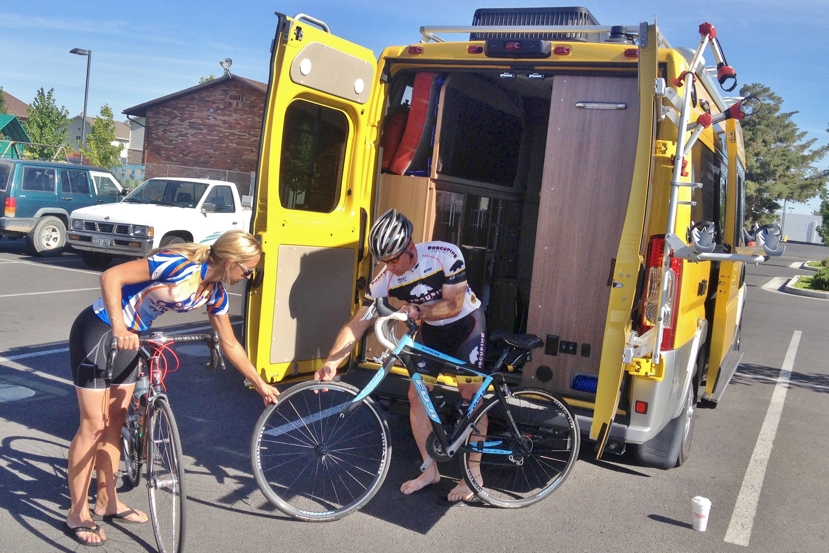 Biking with the Pros and Lance update!