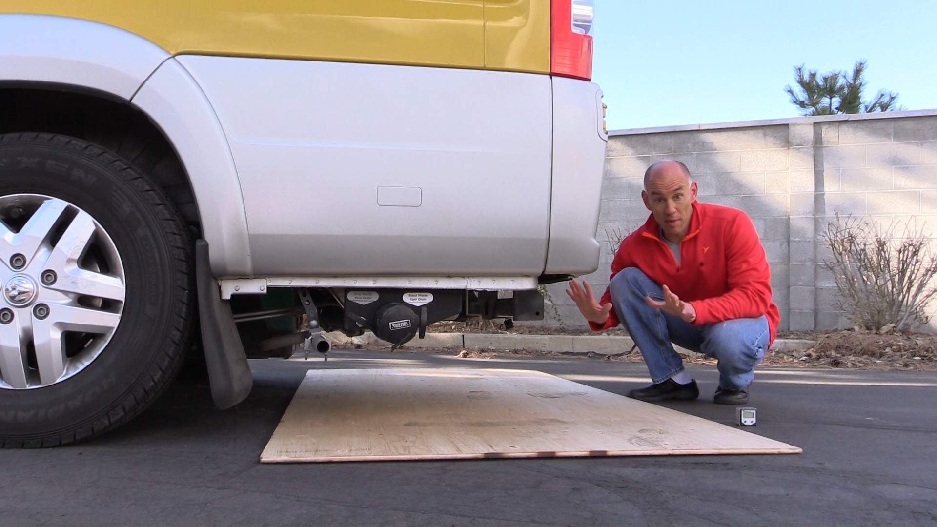 Measuring the Departure Angle of our RV