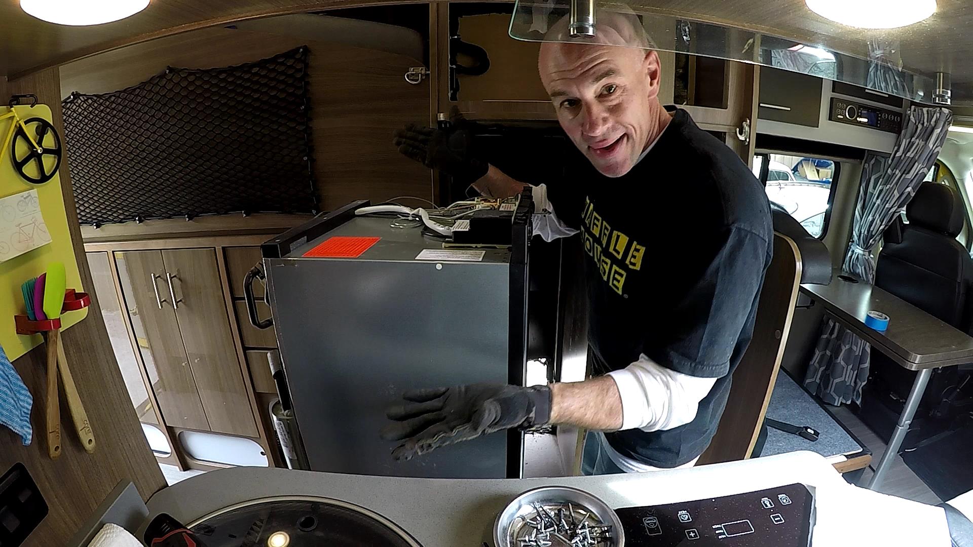Replacing our RV Fridge – Part 2: Demolition!