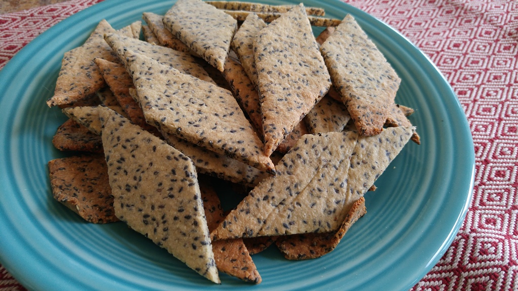 Gluten-Free Almond Sesame Crackers: Dip Lovers Rejoice!
