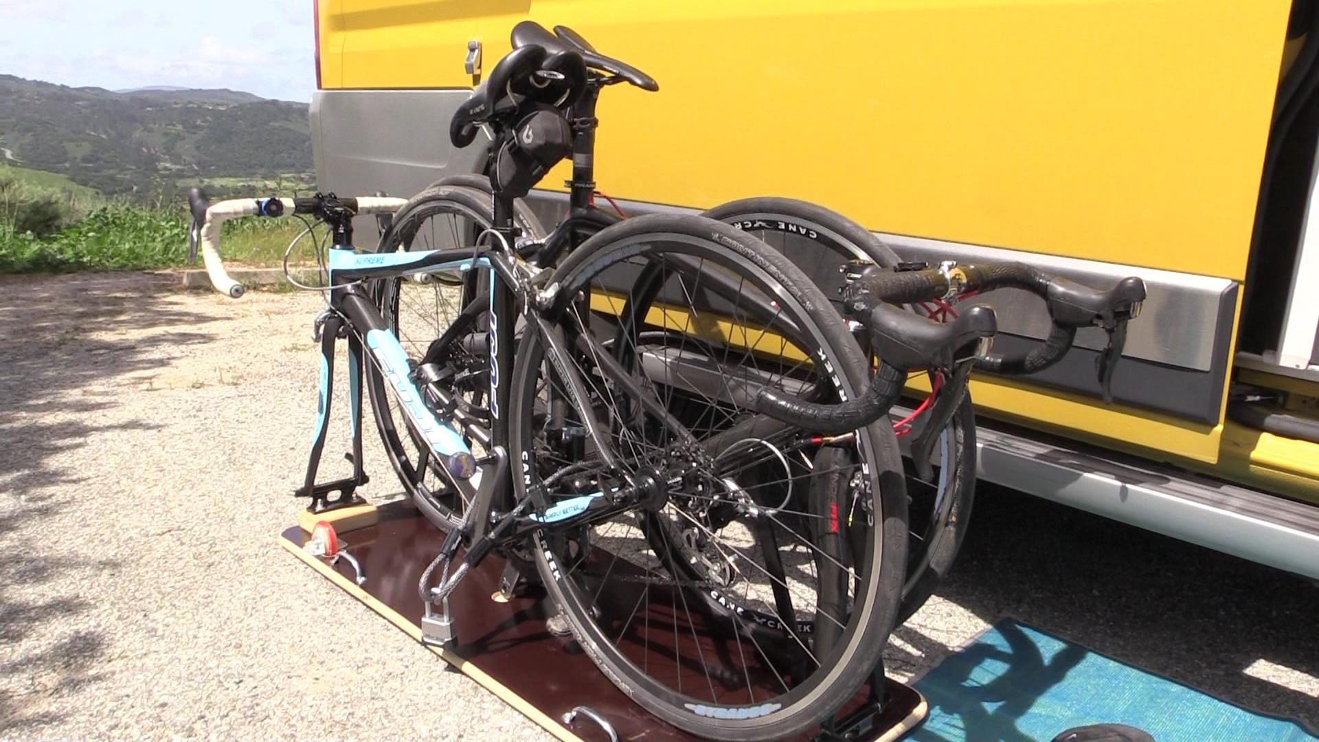 How We Carry Bikes Inside Our RV – The Bike Gurney!