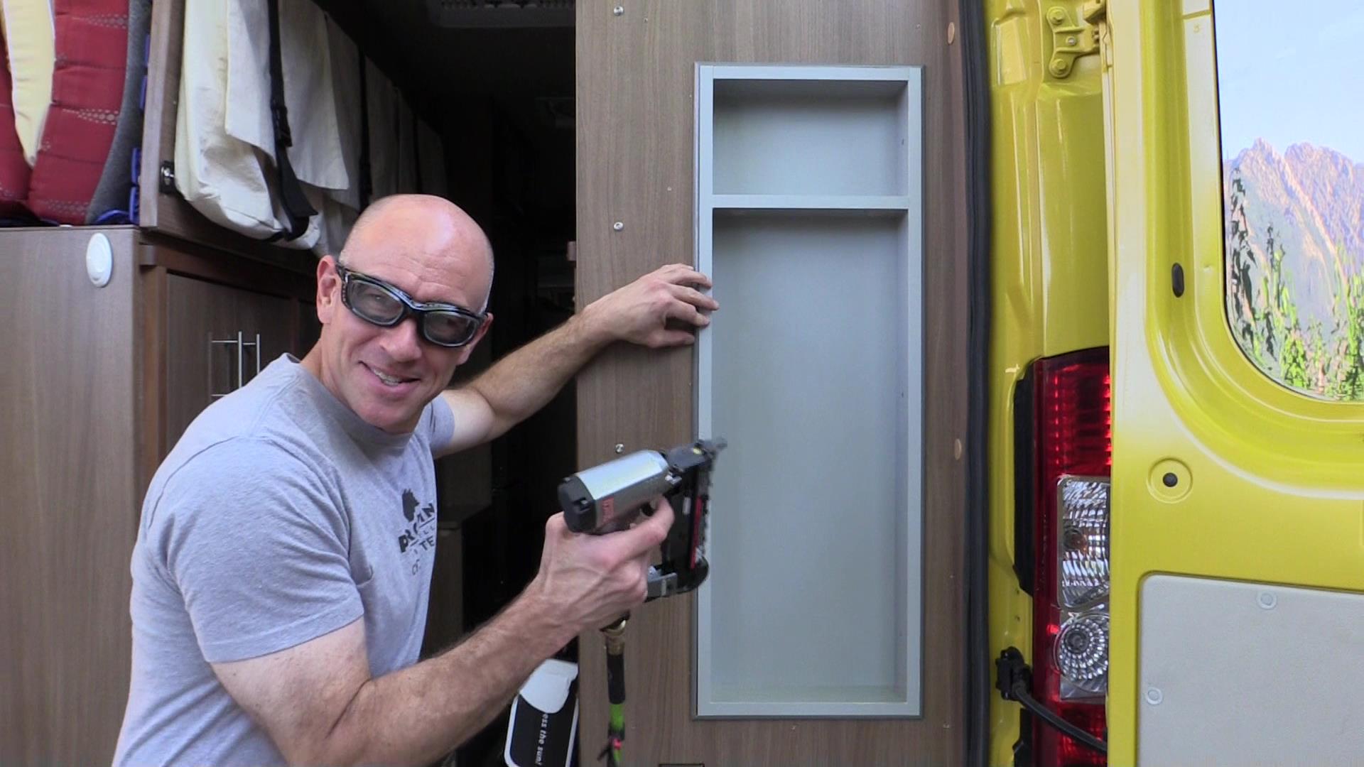 Cutting a Hole in Our RV’s Wall – Seeking More Storage