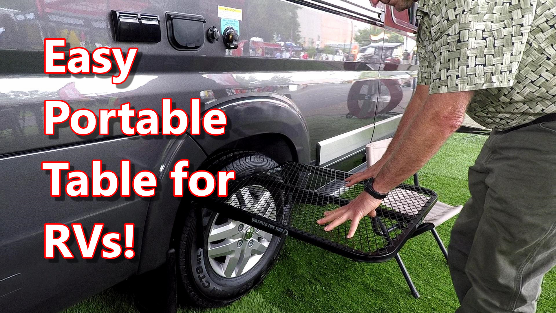 The Tailgater Tire Table – an Easy RV Table Solution