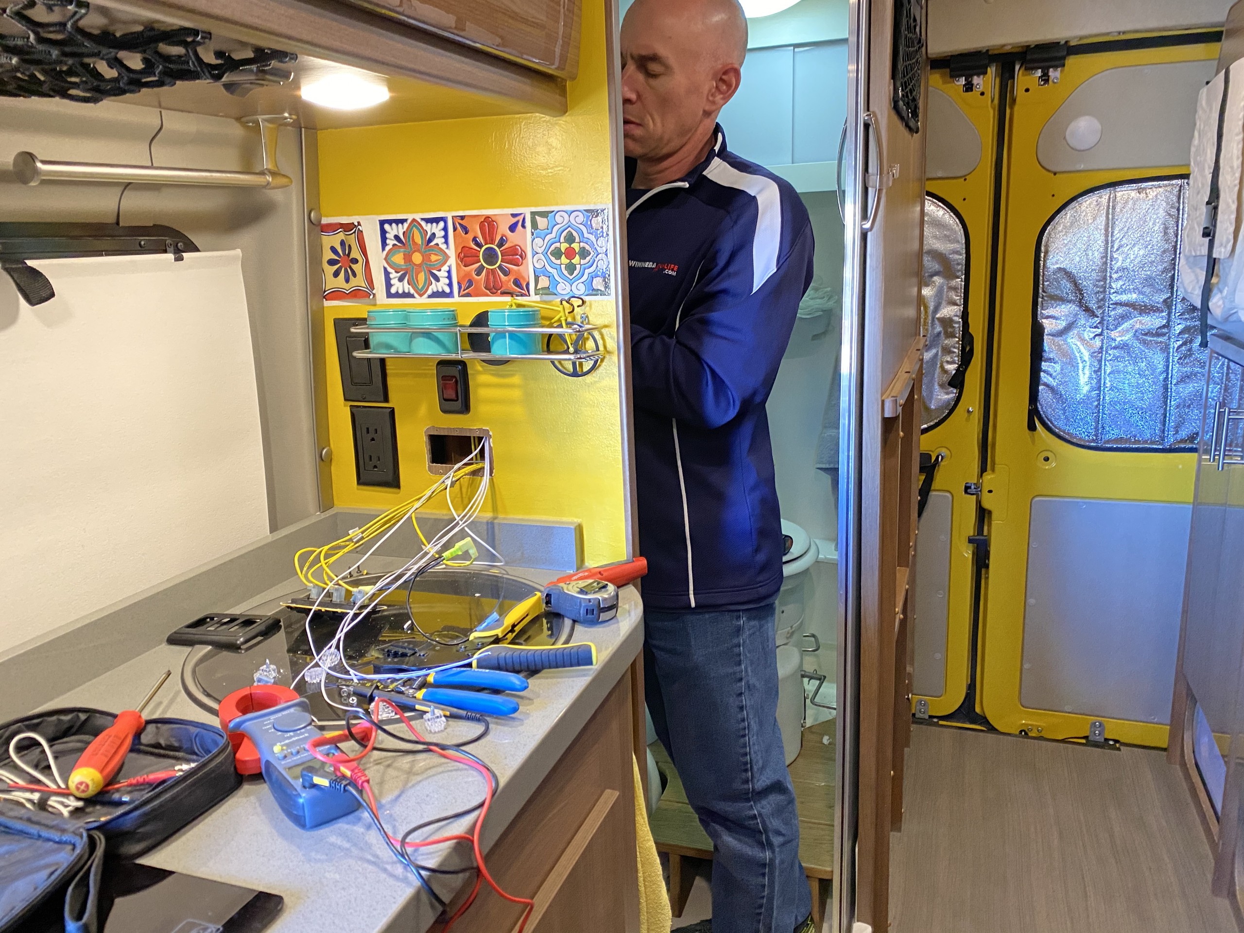 RV Project Updates: Rear Wall Storage, Backlit Mirrors, and More!