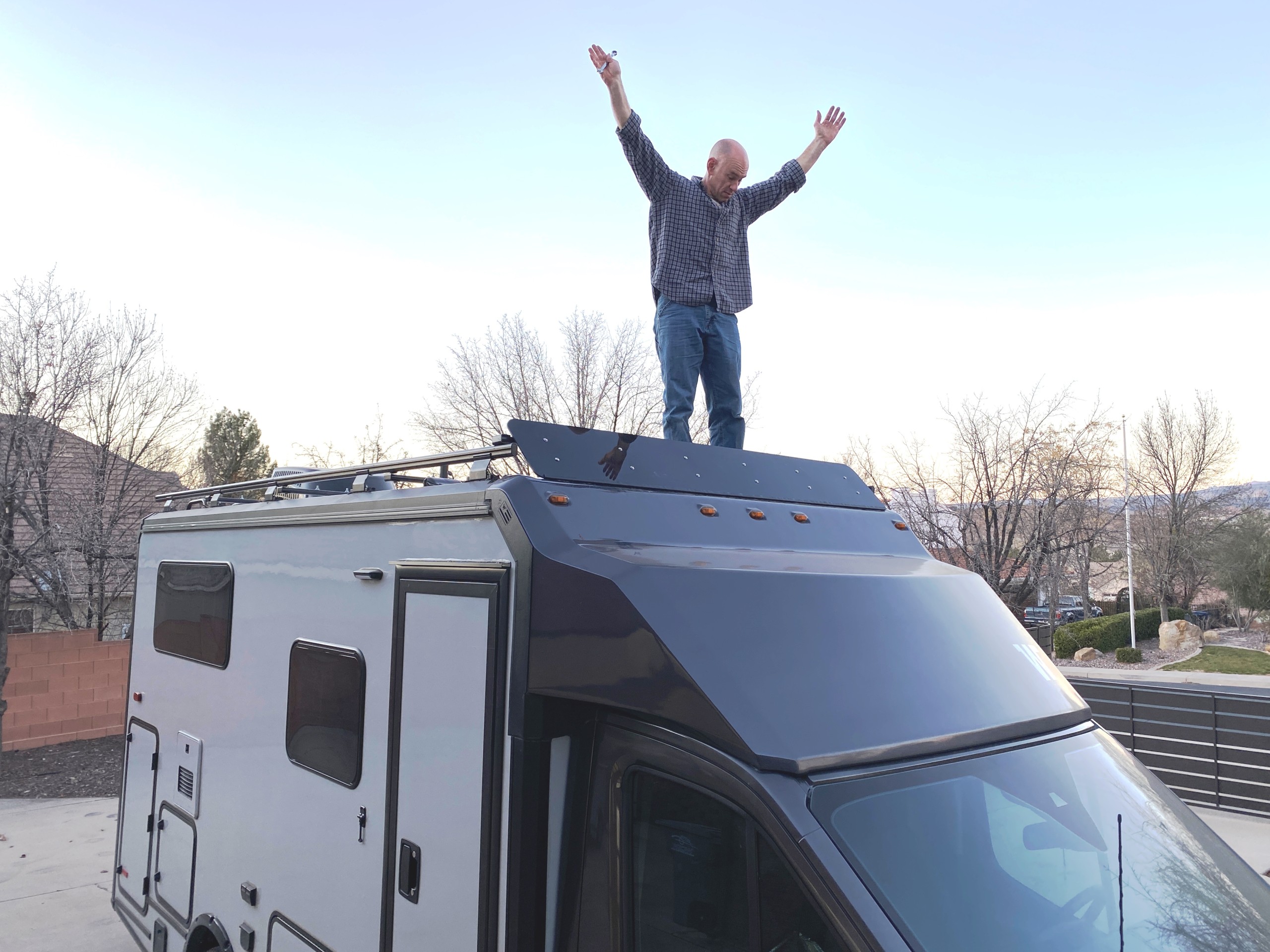 Adding a Fairing to Our Winnebago EKKO  (Ah, the quiet…)