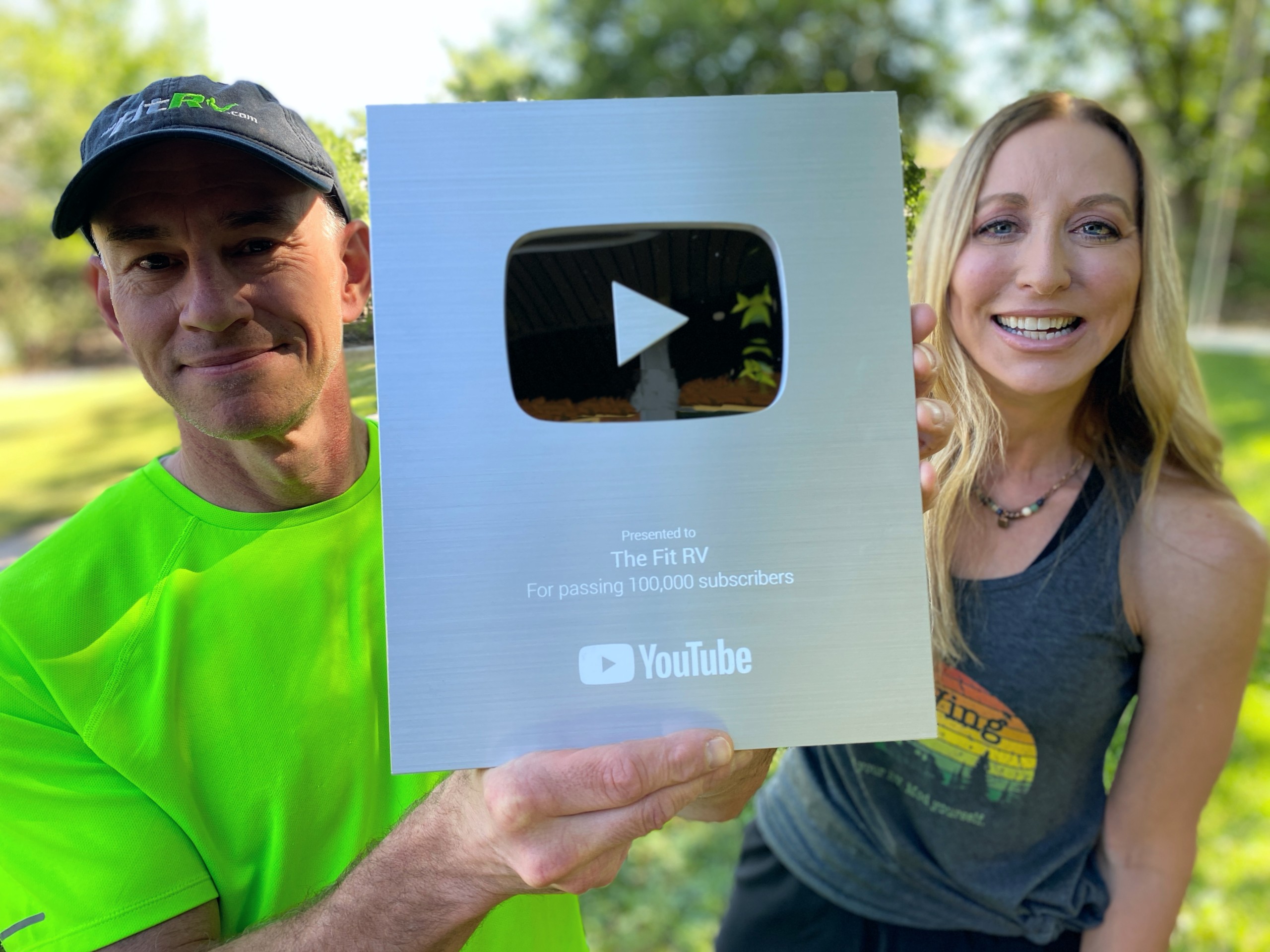 We Got the 100k Subscribers Award from YouTube!!!