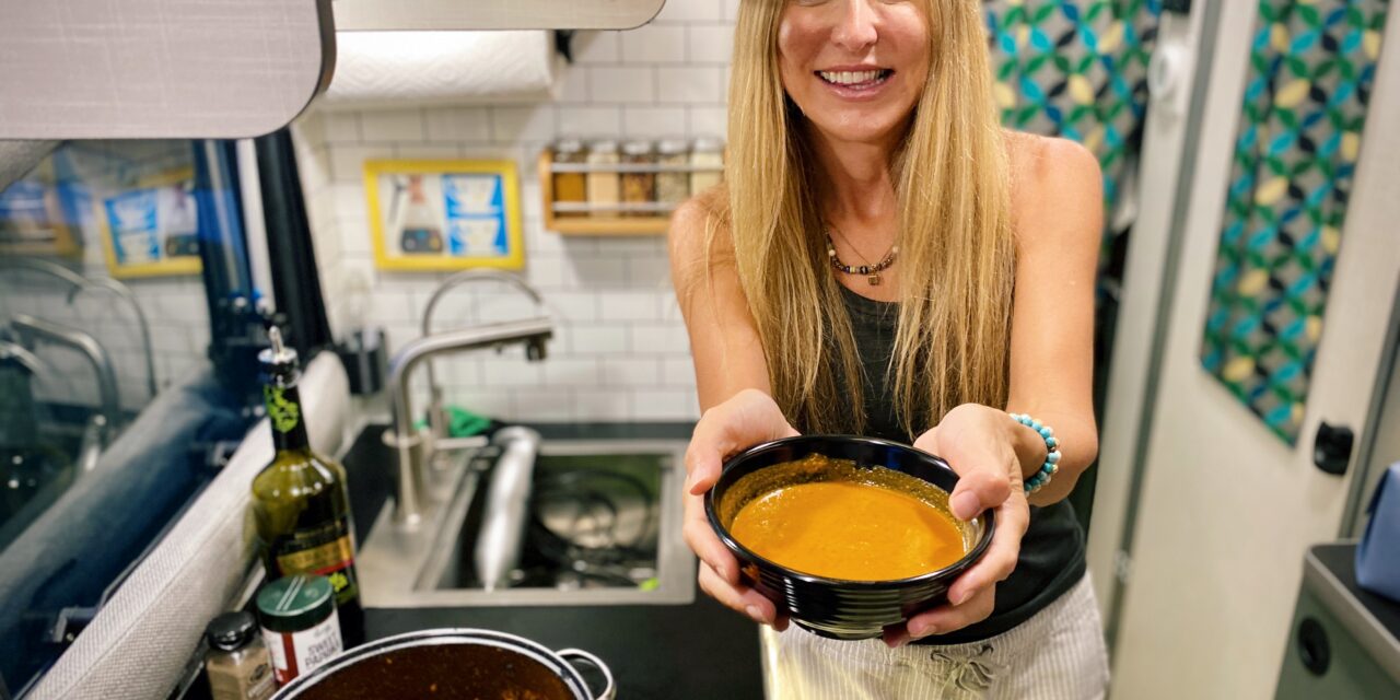 Red Pepper Pistachio Paprika Soup – Inspired by our Germany Trip!