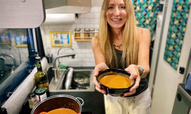 Red Pepper Pistachio Paprika Soup – Inspired by our Germany Trip!