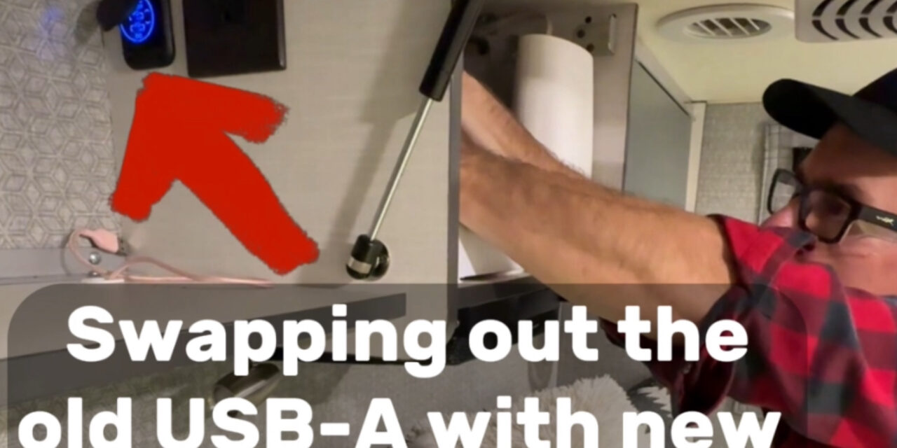 Swapping USB-A Outlets for USB-C Outlets in our RV