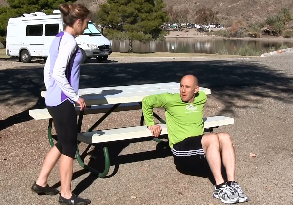 Picnic Table Workout at Buckskin Mountain State Park