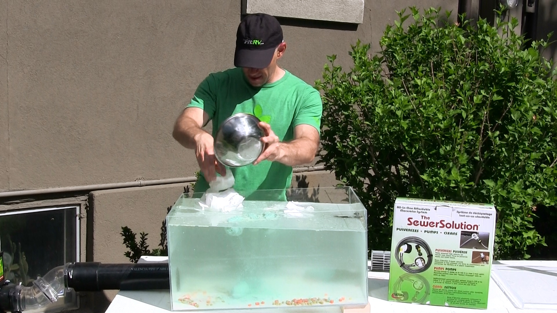 Testing Tank Flushing Systems in the Clear RV Black Tank!